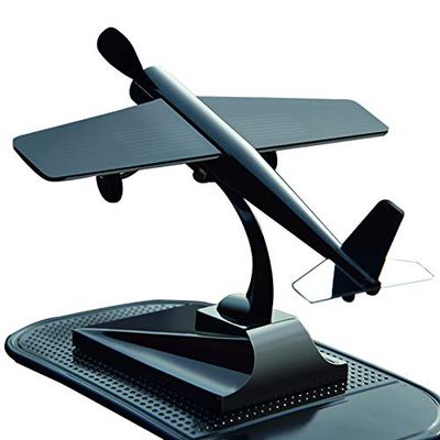 MagicTech Solar Panel Power Airplane Propeller Car Black Ornaments Kirksite Material Decoration Science Educational Toy PH37