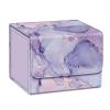 CaseBot Card Deck Box Compatible with MTG/TCG/CCG, Magnetic Game Card Case Large Size Fits Up 180+ Game Cards with PU Divider, Lilac Marble view 1