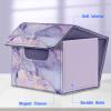 CaseBot Card Deck Box Compatible with MTG/TCG/CCG, Magnetic Game Card Case Large Size Fits Up 180+ Game Cards with PU Divider, Lilac Marble view 2