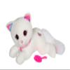 Gipsy Toys Cuty Bella Fashionista - Interactive Cat Soft Toy - Light Up to The Rhythm of Pretty Melodies - 30 cm - White Pink view 2