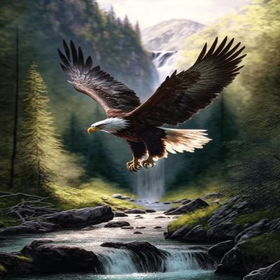 Framable 500 Piece Jigsaw Puzzle for Adults - The Eagle with Wings Safe Wooden Jigsaw Puzzle - Interactive Fun Puzzle for Family - DIY Home Decor