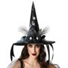 BigBuy Carnival Witch Hat Black Adults view 1