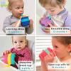321 Grow Easy Learn Drink and Snack Set  Baby + Toddler Silicone Learning Cup & Snack Set, Training Cup for Straw and Open Cup Independence  Dishwasher Safe (Plum) view 4
