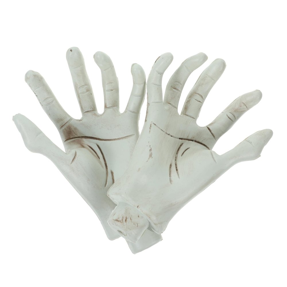 Didiseaon 1pair Realistic Skeleton Hand Halloween Decor Ghost Hand Props for Haunted House Spooky Atmosphere for Parties and Costumes