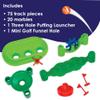 MindWare Marble Run Mini Golf - Building Toys for Kids Ages 4-8 - Unique Twist on Classic Marble Run for Kids Ages 4-8 - Marble Maze Includes 75 Track Pieces, 20 Marbles and Exciting New Components view 3