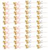 120 Pcs Carousel Horse Cupcake Toppers Wooden Cake Fruit Insert Cartoon Princess Cupcake Topper Glitter Horse Cake Picks for Birthday Baby Shower Party view 1