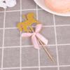 120 Pcs Carousel Horse Cupcake Toppers Wooden Cake Fruit Insert Cartoon Princess Cupcake Topper Glitter Horse Cake Picks for Birthday Baby Shower Party view 4