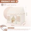 Senodeer Kids Play Tent Indoor: with Mat, Tassel Garland, Star Lights - Girl Tent Indoor Playhouse for Kids Toys for Boy Girl Birthday Gift view 3