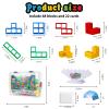 CERBONNY 48Pcs Tetra Tower Stacking Blocks Game, Board Games for Families, Parties, Travel and Team Building, Suitable for 1-4 Players Kids & Adults Toys view 4