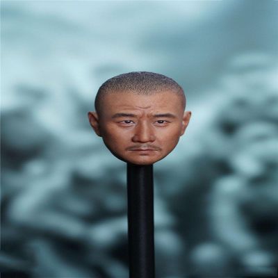 1/6 Scale Asian Male Head Sculpt Carved for 12inch Male Soldier Action Figure Body Collection (R)
