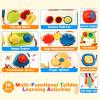 Busy Cube for Toddlers 1 Years Old, Montessori Toys for 1 Year Old - Ideal Gifts for 1 Year Old Boys Girls - Airplane Plane Car Travel Toys for 6 to 18 Months Toddlers Educational Learning Toys view 2