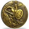 Saint Michael Guardian Challenge Coin Antique Gold Christian Lucky Coin with Psalm 91:10-11 Bible Verses Gift (Single Coin) view 1