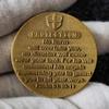 Saint Michael Guardian Challenge Coin Antique Gold Christian Lucky Coin with Psalm 91:10-11 Bible Verses Gift (Single Coin) view 4