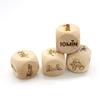 Adult Yoga Exercises 4Pcs Wooden Dices,Lover Party Random Challenge Dices 1inch(2.5cm),Decision Role Playing Game Dices Novelty Dices Fun Dices view 2