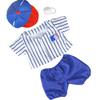 Baseball Uniform Set with Hat & Ball for 14"-18" Stuffed Animals - Dress-up Teddy Bear Costume, Ideal Gift for Girls & Boys, Playtime Fun! view 2