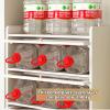 4-Level Acrylic Display Cabinet, Transparent Display Case with Flip Up Door, Curio Cabinet, Countertop Showcase for Collectible Mini Action Figure, Dustproof Storage Showcase(Brown,60*30*142cm) view 4