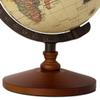 BIBABLYKE Geographic Globe Antique World Globe with Wood Stand Full Earth Geography Map for Desktop Bookshelves Office Home Decor greenyellow plastic view 3