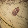 BIBABLYKE Geographic Globe Antique World Globe with Wood Stand Full Earth Geography Map for Desktop Bookshelves Office Home Decor greenyellow plastic view 4