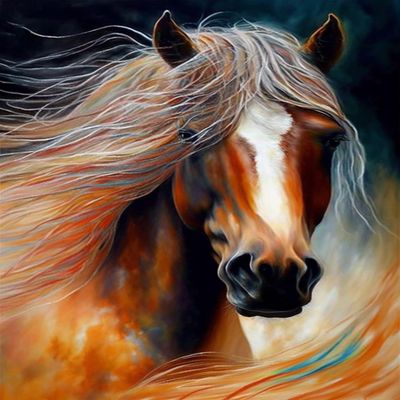 1000 Piece Brown Horse Wooden Jigsaw Puzzle, Challenging and Fun Activity - Interesting and Warm Art Adult Puzzles - Modern Home Decor Ideal Gift