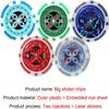 Yarsanor Poker Casino Games Chips Set, ABS Poker Metal Coins Poker Set, Texas Holdem Blackjack Games Cards for Playing Game Family Friends Party (Size : 25PCS $10) view 2