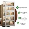 YUGXTH Glass Display Cabinets, Display Case, Acrylic Display, Flip-Door Design, Transparent and Dustproof on Three Sides, Strong Load-Bearing, Suitable for Home Storage(60 * 30 * 73cm) view 3
