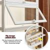 YUGXTH Glass Display Cabinets, Display Case, Acrylic Display, Flip-Door Design, Transparent and Dustproof on Three Sides, Strong Load-Bearing, Suitable for Home Storage(60 * 30 * 73cm) view 4