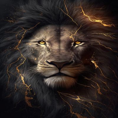 1000 Piece Golden Lion Wooden Jigsaw Puzzle, Challenging and Fun Activity - Interesting and Warm Art Adult Puzzles - Modern Home Decor Ideal Gift