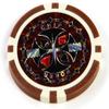 Yarsanor Poker Casino Games Chips Set, ABS Poker Metal Coins Poker Set, Texas Holdem Blackjack Games Cards for Playing Game Family Friends Party (Size : 25PCS $10000) view 1