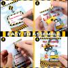 Libima 30 Set Valentine's Day Construction Vehicle Truck with Greeting Cards, 3D Construction Vehicle Toys and Happy Valentines Cards Classroom Exchange Gifts Prizes Party Favor for Kids view 3