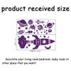SUPERDANT Simple Planet Rocket Wall Decals Outer Space Wall Sticker DIY Purple Wall Sticker Murals Stickers for Kids Bedroom Nursery Living Room Decoration view 3