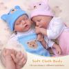 ADFO Lifelike Reborn Baby Dolls Twins, 17 inch Soft Vinyl Baby Dolls Realistic Newborn Real Life Baby Boy Girl Dolls with Clothes and Toy Gift for Kids Age 3+ view 3