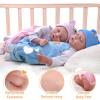 ADFO Lifelike Reborn Baby Dolls Twins, 17 inch Soft Vinyl Baby Dolls Realistic Newborn Real Life Baby Boy Girl Dolls with Clothes and Toy Gift for Kids Age 3+ view 4