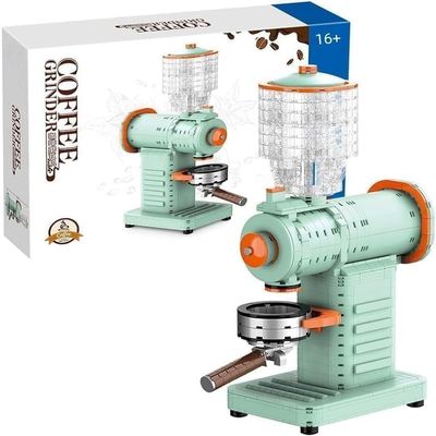 FULHOLPE Coffee Machine Bricks Model Set, 715Pcs DIY Coffee Grinder Building Block Assembly Mini Particle Construction Kit