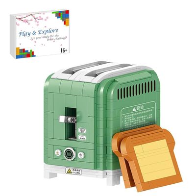 FULHOLPE Bread Machine Bricks Model Set, 456Pcs DIY Building Block Assembly Mini Particle Construction Kit