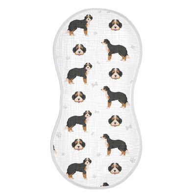 vvfelixl Burp Cloths Bernedoodle Dog for Baby Boy Girls Baby Washcloths Burp Rags 1 Pack