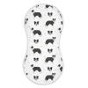 vvfelixl Baby Burp Cloths Border Collie Black Baby Newborn Cotton Burping Cloths Set Baby Washcloths 4 Pack view 1