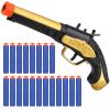 Pirate Toys Foam Blaster for Boys 3-5, Pirate Flintlock Pistol Toy with 20pcs Soft Foam Darts, Halloween Pirate Costume Accessory for Kids, Buccaneer Pirate Toy Gun Gift for 3 6 5 6 7 8 Years Old Kid view 1
