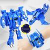 Tiydiygo Transformer Dinosaur Watch Robot Toys,Deformation Electronic Watch Dinosaur Animal Robot Action Figure Toys for Adult Kids Boys Girls (Green) view 3