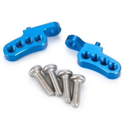 DAYUDDRICAR 1/14 RC Truck Car Front and Rear Shock Towers Mount Kit Replacement RC Car Shock Upgrade Part for Tamiya 1:14 Tractor Truck Climbing Trailer Cargo Truck Car Parts (Color : Blue Rear)