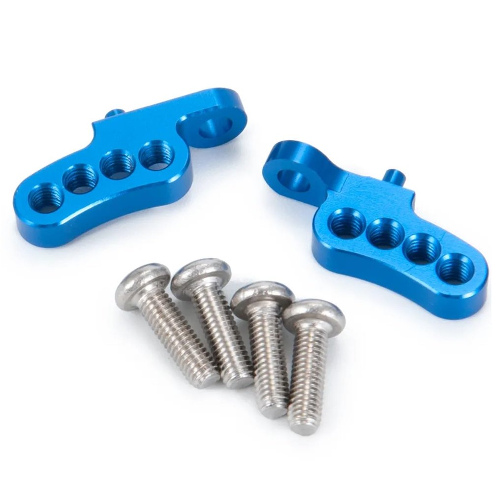 DAYUDDRICAR 1/14 RC Truck Car Front and Rear Shock Towers Mount Kit Replacement RC Car Shock Upgrade Part for Tamiya 1:14 Tractor Truck Climbing Trailer Cargo Truck Car Parts (Color : Blue Rear)