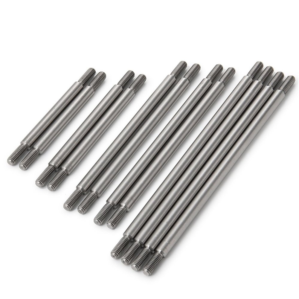 DAYUDDRICAR RC Car Linkage, for TRX6 1/10 RC Car Stainless Steel Pull Link Rods Linkage Set Replacement RC Car Tie Rod Upgrade for TRX-6 G63 1/10 RC Rock Crawler Car Accessories, 12pcs