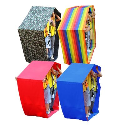4pcs Field Day Teamwork Game Running Mat, Outdoor Activities Indoor Sports Games Fun Gaming Devices (Size : Adult-11M/36FT)