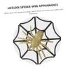 ABOOFAN 1set Halloween Spider Webs Decoration Scary Cobwebs and Spiders for Home Kitchen and for Unforgettable Halloween Memories view 3