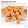 Abaodam Simulated Chicken Popcorn Props Small Realistic Fried Chicken Models for Kitchen Display Restaurant Decor Photo Props Pretend Play Food Toys view 4
