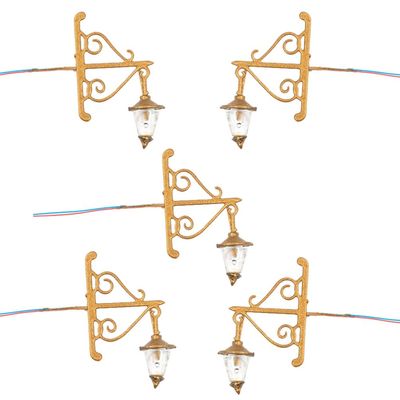 ABOOFAN 5pcs Miniature Wall Lights Table Ornament for Dollhouse Decor Warm Led Mini House Lighting Unique Scene Adornment Compact for Miniature Homes