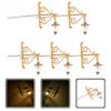 ABOOFAN 5pcs Miniature Wall Lights Table Ornament for Dollhouse Decor Warm Led Mini House Lighting Unique Scene Adornment Compact for Miniature Homes view 2