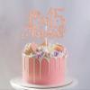 Rose Gold Glitter Mis 15 Aos Cake Topper, Feliz 15 Aos/Happy 15th Birthday, Flower Butterfly Themed 15th Birthday Party Decorations for Teen Girls view 4
