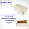 Max Protection 2 Row Shoe Graded Trading Card Storage Box - Durable Cardboard Cards Storage Boxes Ideal for Trading, Baseball and Sports Card Collection (10 Pack) view 2