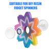 16 Pack Fidget Spinner Bearing and Cap Replacement Set, Chrome Steel Bearing Balls, High Speed 13mmx7mmx4mm Bearings Single Sealed Small Bearings for Fidget Spinner, for Adults Only view 2