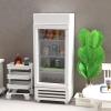 AirAds Dollhouse 1:12 scale dollhouse Miniature refrigerator and side cart (1 blue refrigerator) view 4